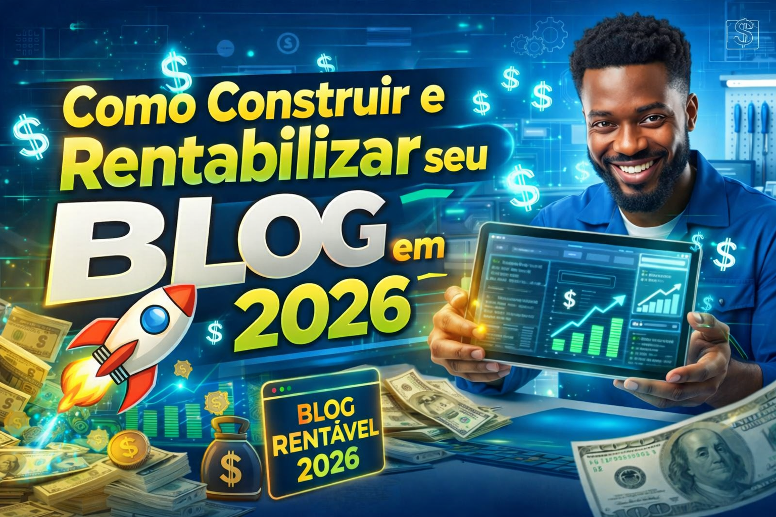 Blogueiro de Sucesso: Como Construir e Rentabilizar seu Blog em 2026