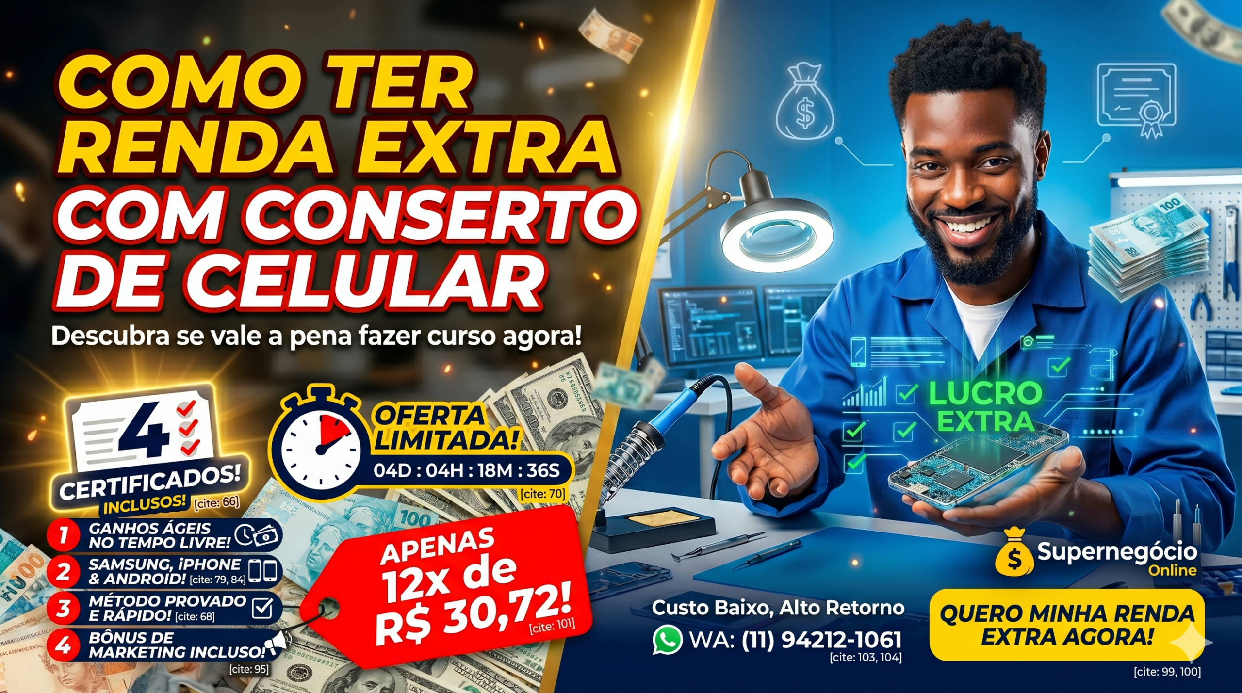Descubra se vale a pena fazer curso de conserto de celular para renda extra
