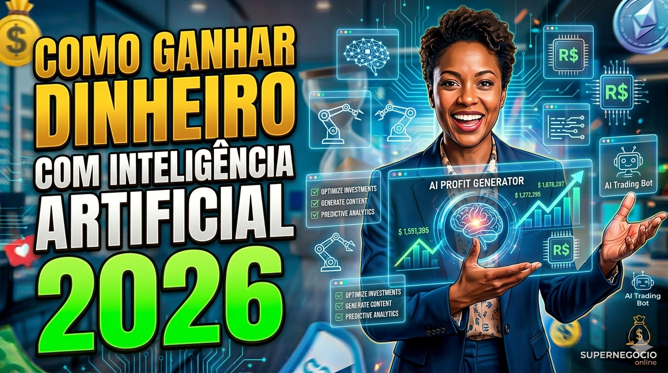IA 2026: Como ganhar dinheiro com inteligência artificial 2026