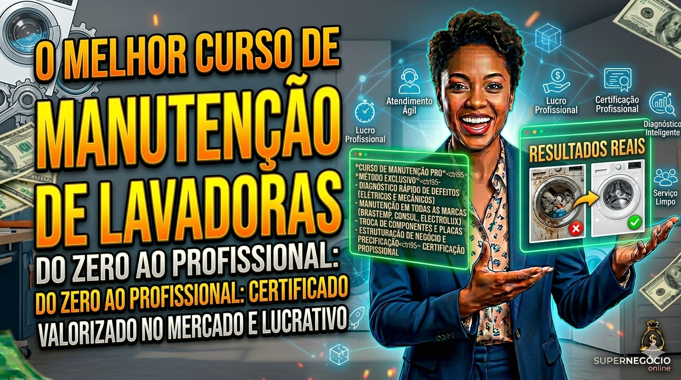 Curso de conserto maquina de lavar da Polo Norte 2026