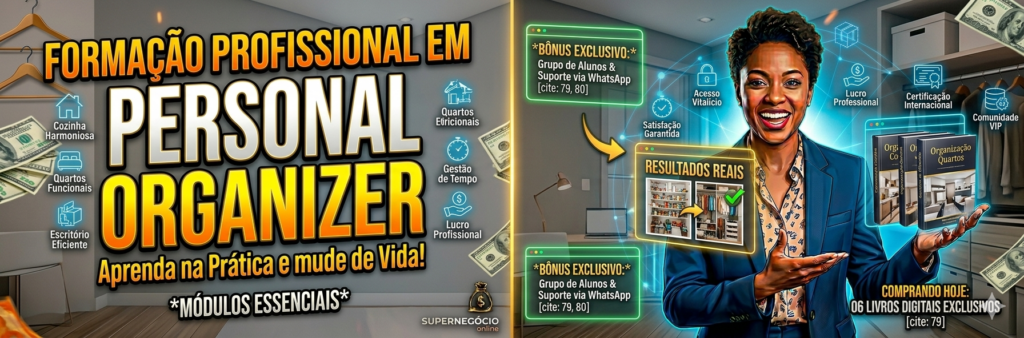 formação completa profissional organizer com certificado